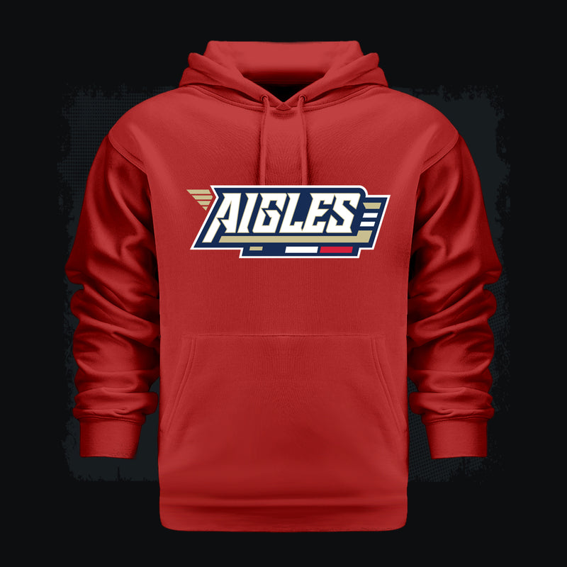 Les Aigles d'Acadie Hoodie (Red) #3320 #F220
