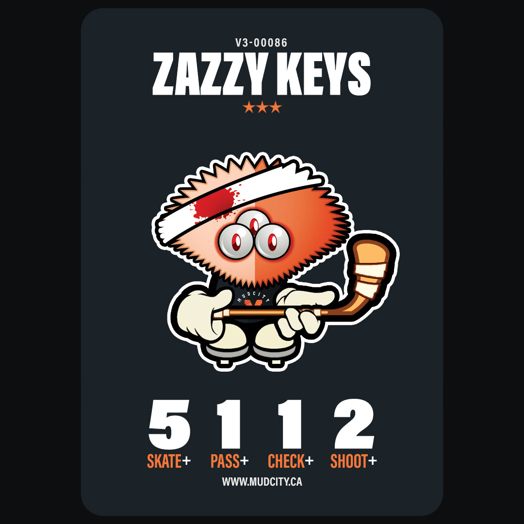 00086 ZAZZY KEYS — MudCityHockey