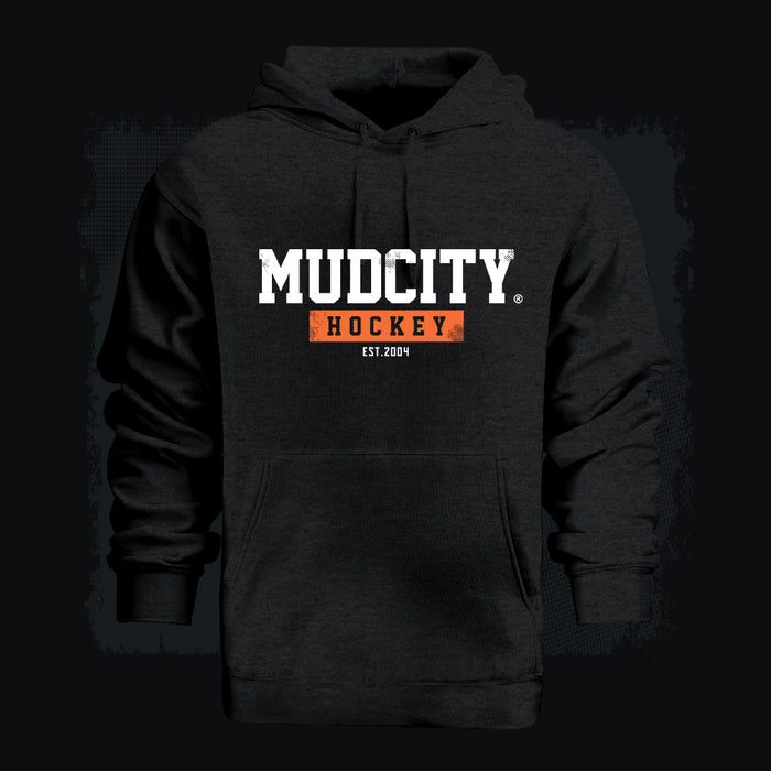 MudCity Hockey Hoodie (Jet Black Heather) #3320