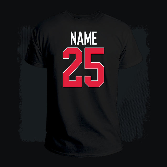 T-Shirt BlackHawks - Double sided Print - (Black) #S350