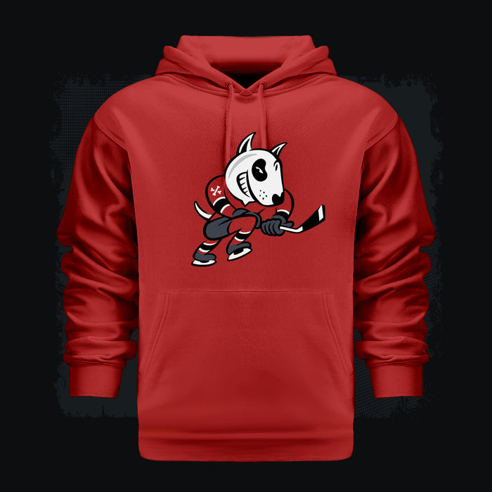 Sweatshirt "Moncton IceDogs" (Hooded Red) #3320 #F220