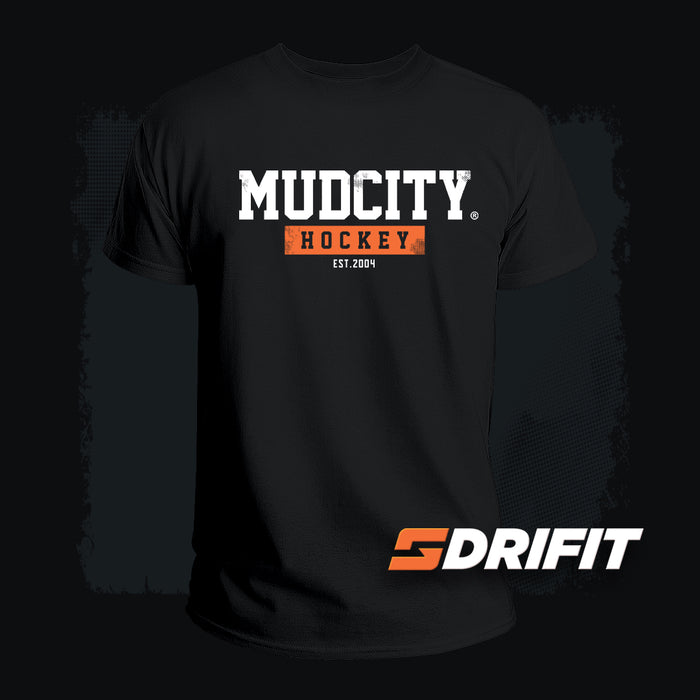 MudCity Hockey Black DriFit T-Shirt #S350/Y350